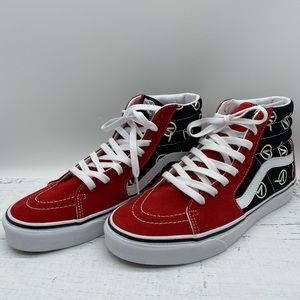 Vans SK8-HI Red Suede Sneakers